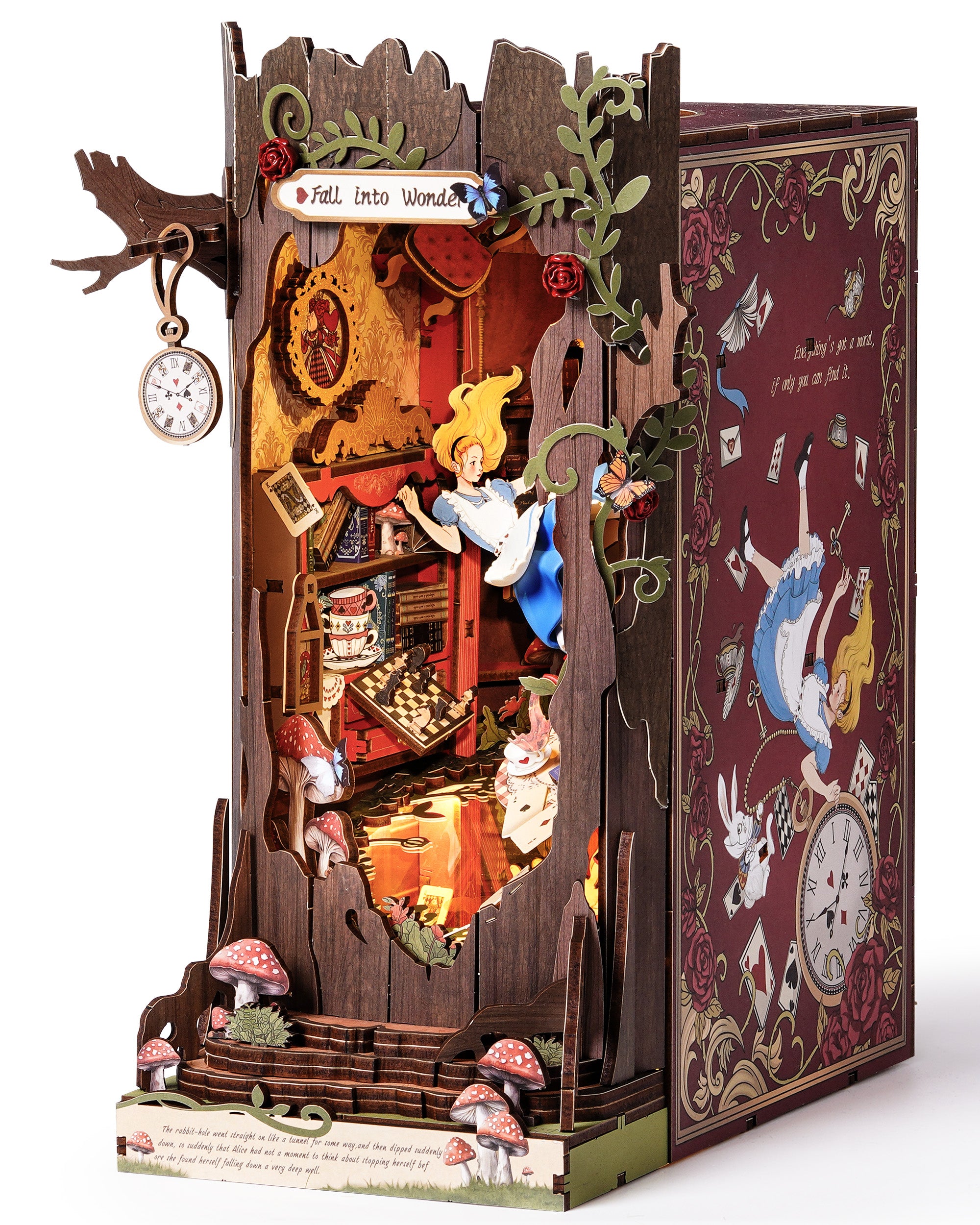 Wonderland Tree Book Nook – DIY Model Kit