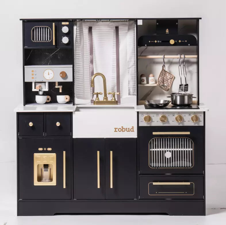 Wooden Play Kitchen – Kids Role Play Set