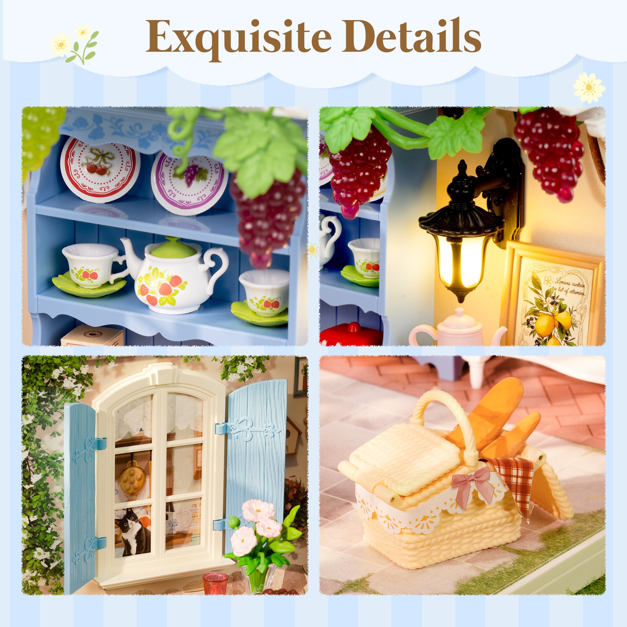 Countryside Mini House Collection – DIY Miniature House Kit (3 Designs)