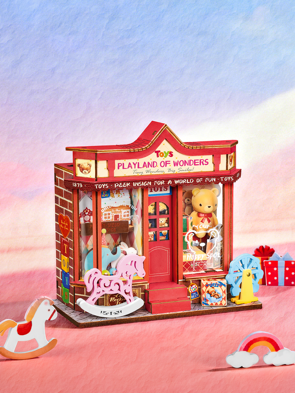 Whimsy Toy Shop – DIY Miniature Dollhouse Kit