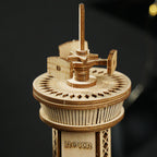 Air-Control Tower – DIY Music Box 3D Wooden Puzzle Kit