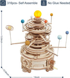 Mechanical Orrery – 3D Wooden Model Kit