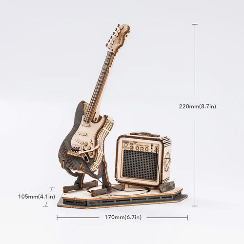 Electric Guitar – 3D Wooden Puzzle Kit
