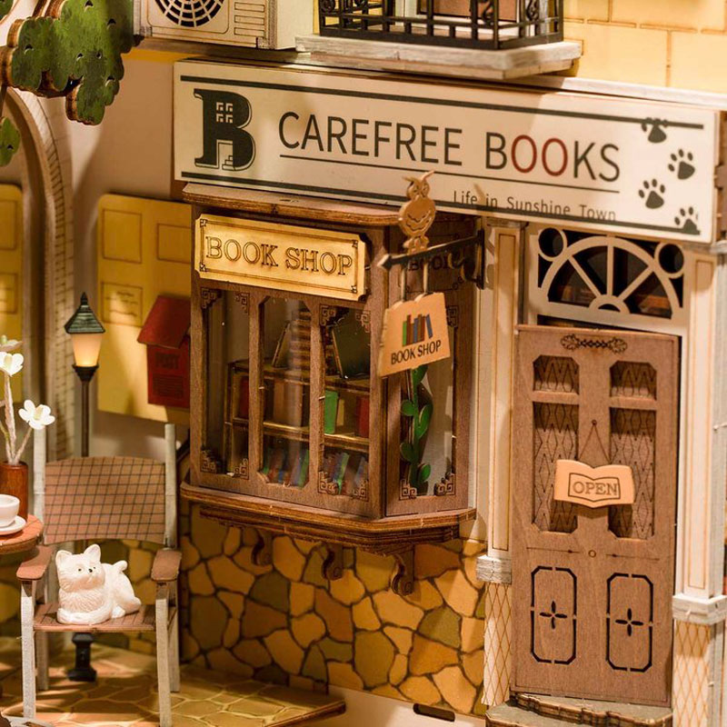 Book Nook Library Series – DIY Miniature Kit (4 Styles)
