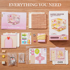 Lovely Pink Bedroom Mini House – Modular DIY Kit