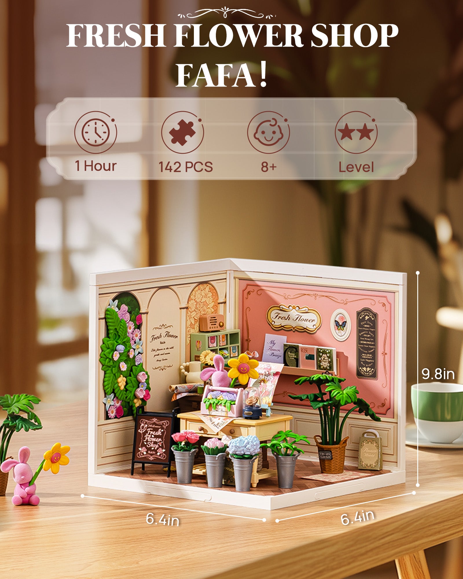 Fresh Flower Shop – Miniature House Kit