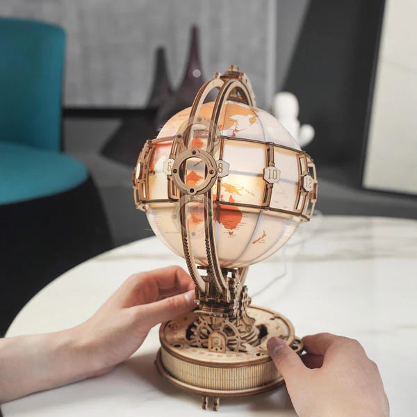 The Luminous Globe – 3D Wooden Puzzle Kit
