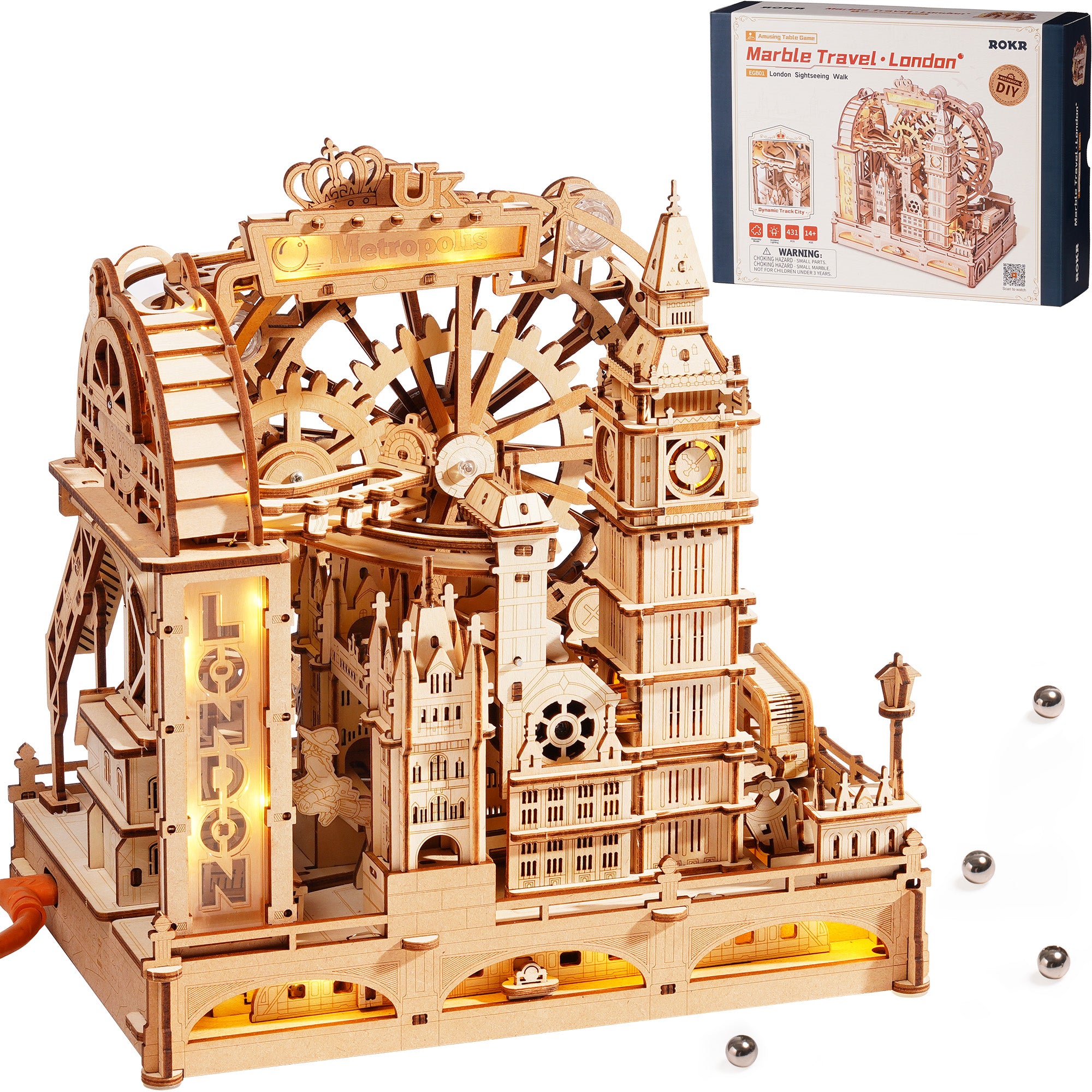 London Marble Run – Mechanical Model Kit