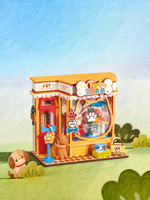 Pawfect Pet Shop – DIY Miniature Dollhouse Kit