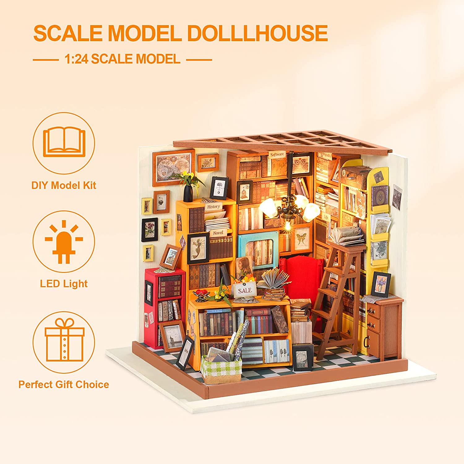 Sam’s Study – DIY Miniature House Kit