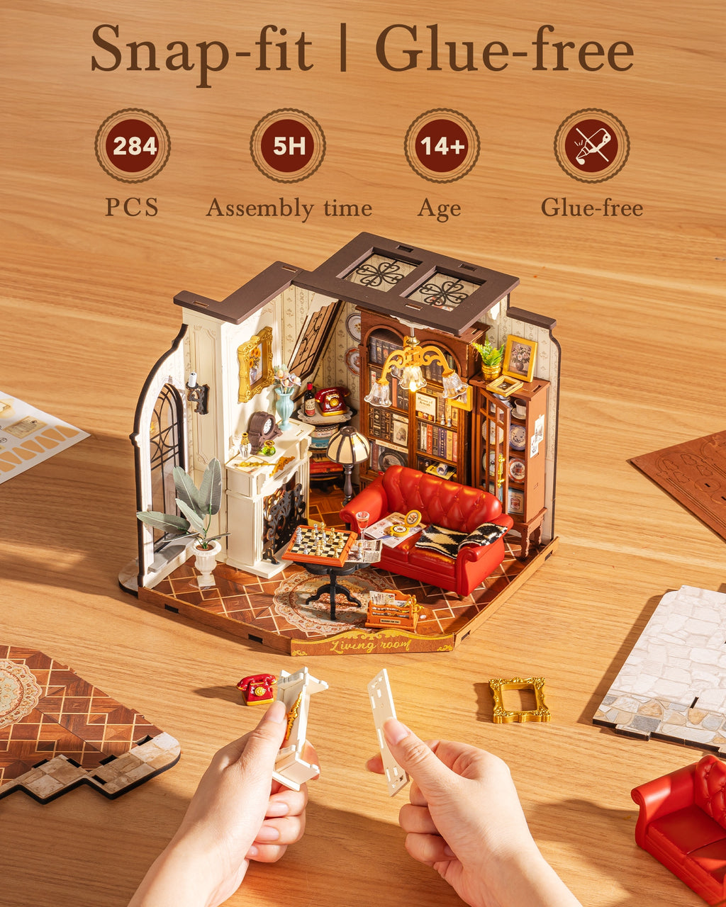 Catherine’s Living Room – DIY Miniature House Kit