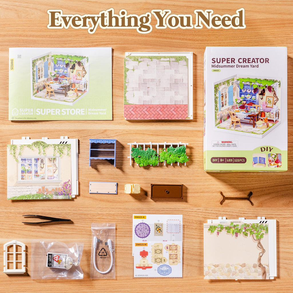 Countryside Mini House Collection – DIY Miniature House Kit (3 Designs)
