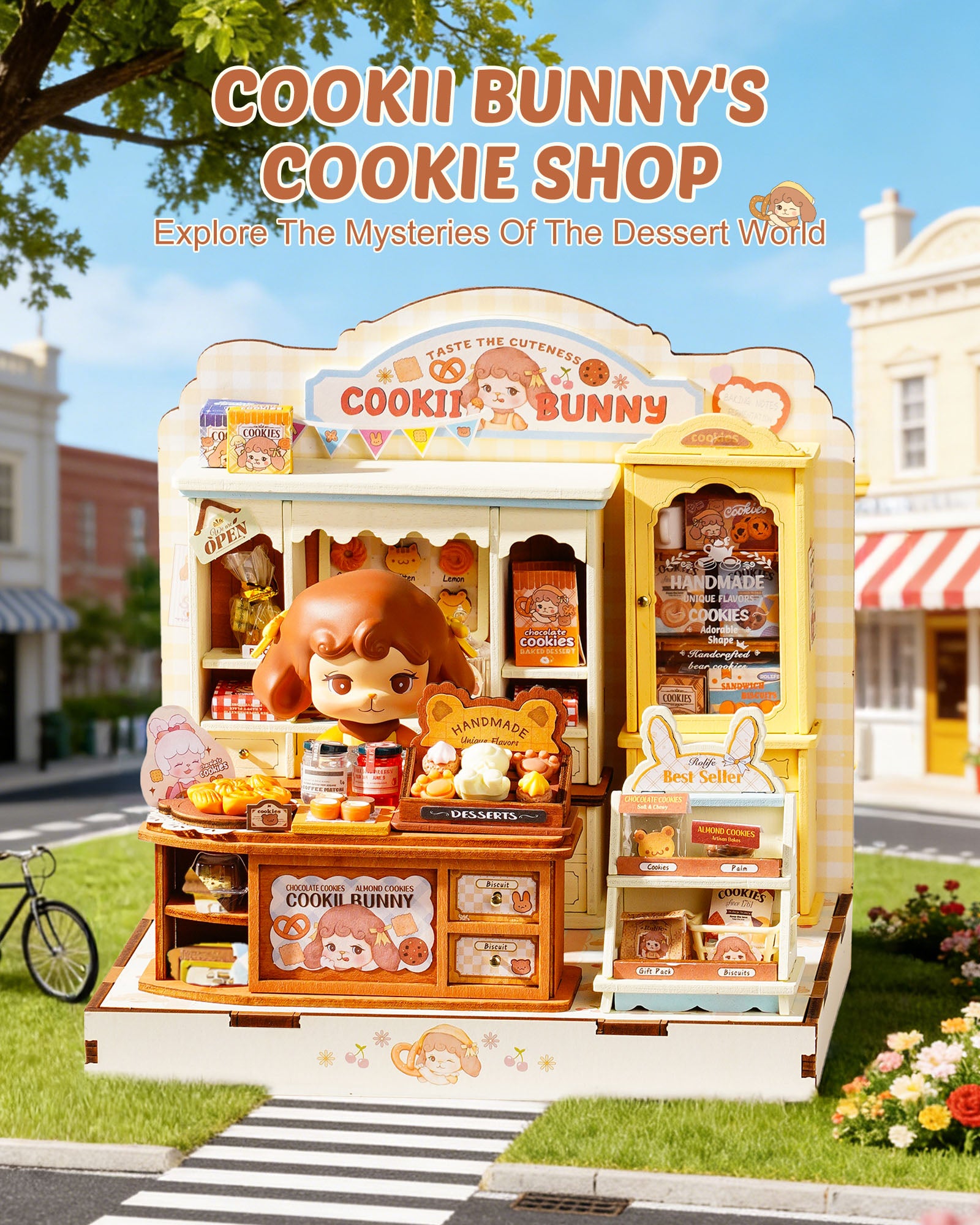 Cookii Bunny’s Cookie Shop – DIY Miniature House Kit