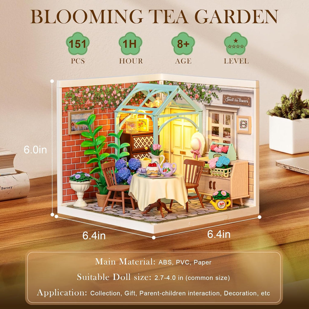 Blooming Tea Garden – DIY Miniature House Kit