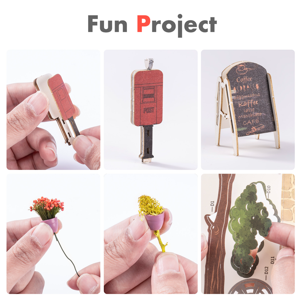 Book Nook Library Series – DIY Miniature Kit (4 Styles)