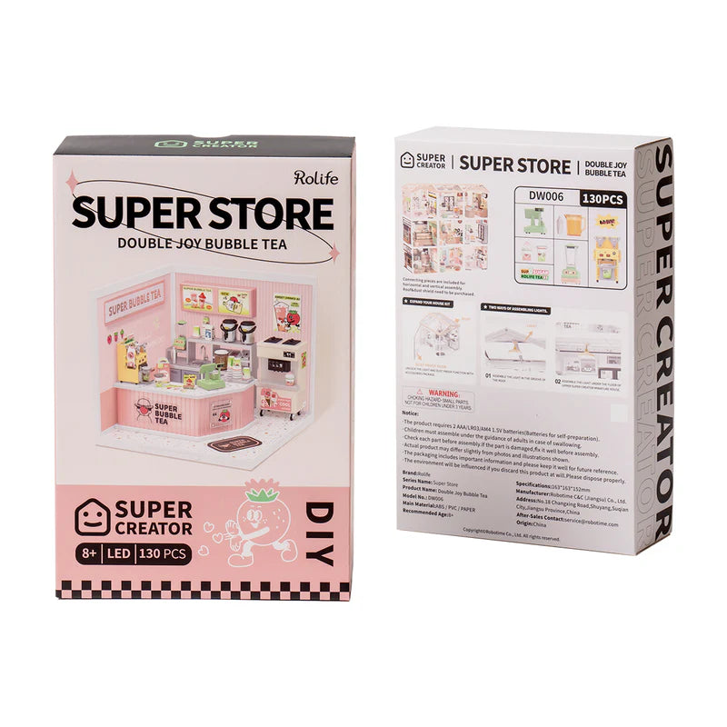 Bubble Tea House – DIY Miniature House Kit