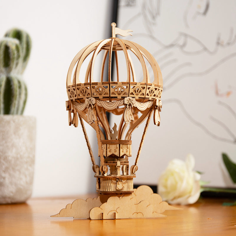 Hot Air Balloon – 3D Wooden Puzzle Kit