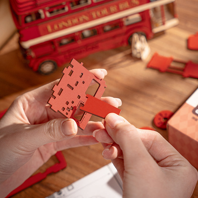 London Tour Bus – 3D Wooden Puzzle Model Kit