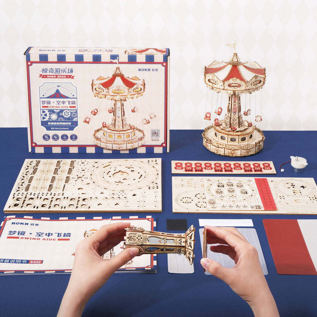 Swing Ride – DIY Music Box 3D Wooden Puzzle Kit