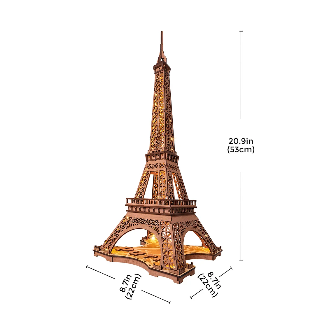 Eiffel Tower Night – Wooden Model Kit
