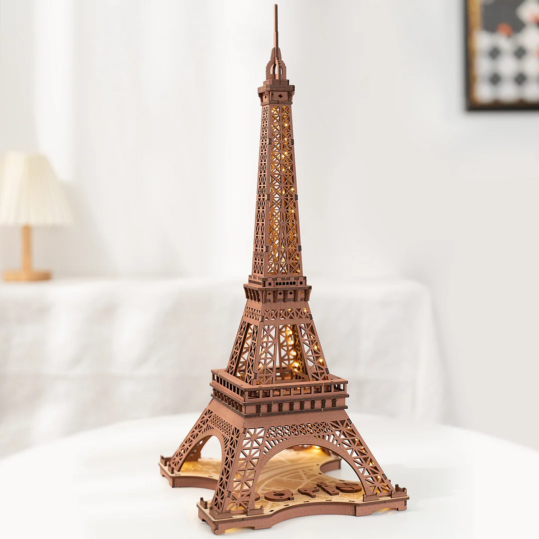 Eiffel Tower Night – Wooden Model Kit