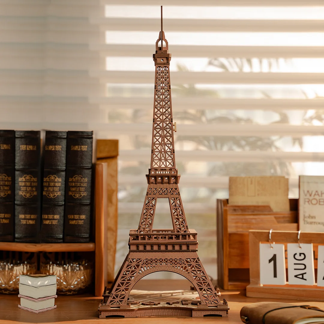 Eiffel Tower Night – Wooden Model Kit