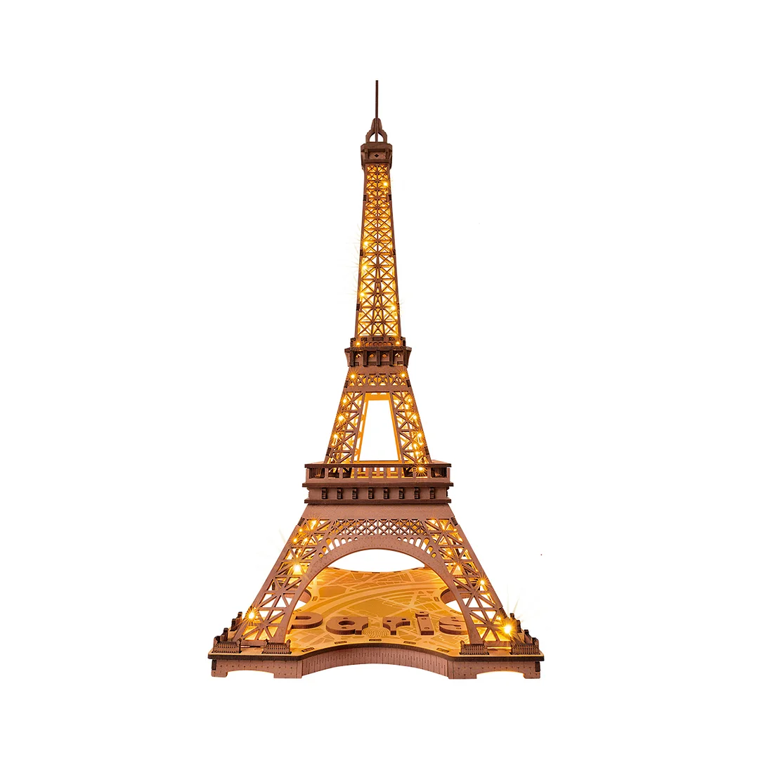 Eiffel Tower Night – Wooden Model Kit