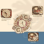 Zodiac Wall Clock – DIY Mechanical Model Kit