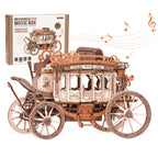 Stagecoach Music Box – Wooden Model Kit