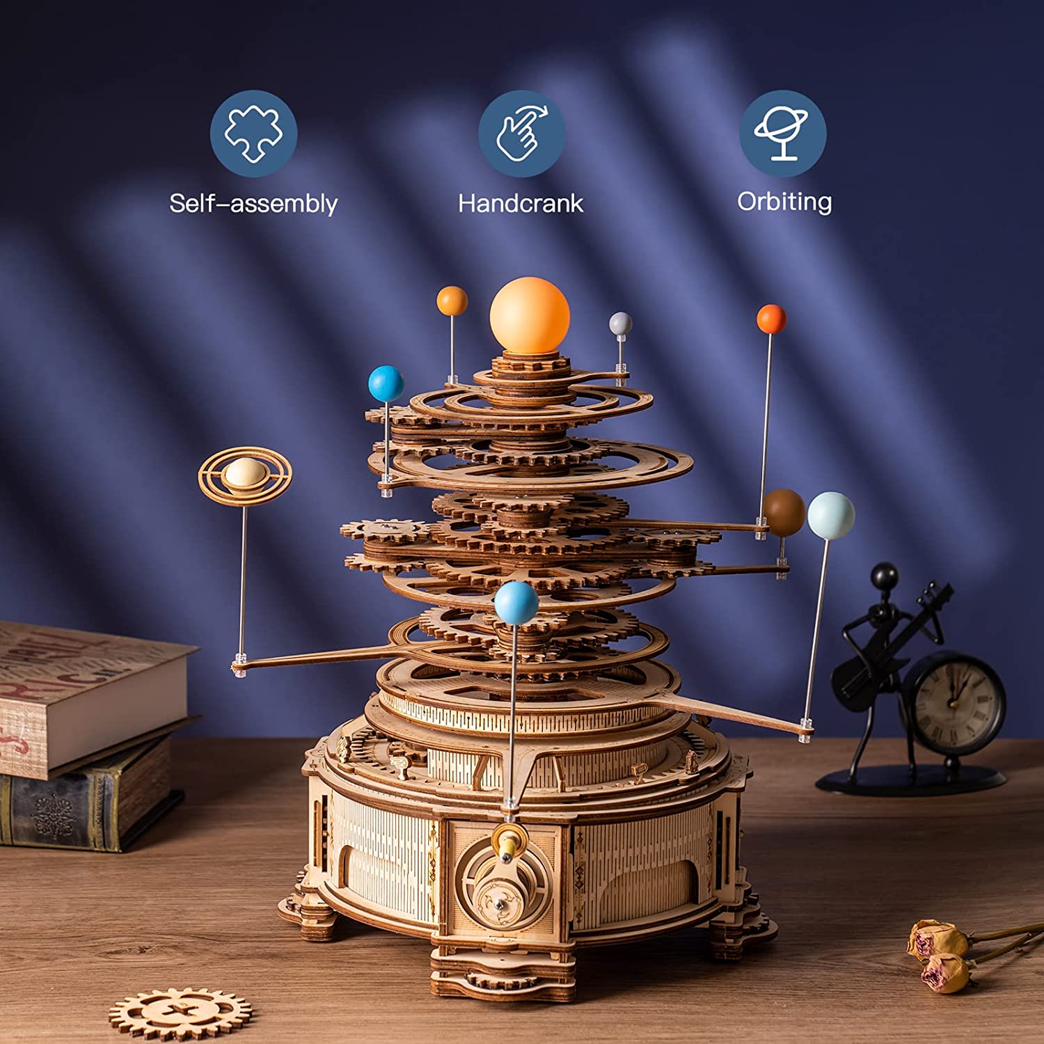 Mechanical Orrery – 3D Wooden Model Kit