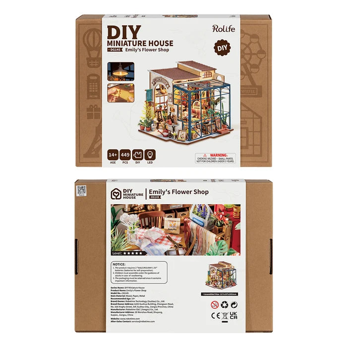 Rolife Emily’s Flower Shop – DIY Miniature House Kit