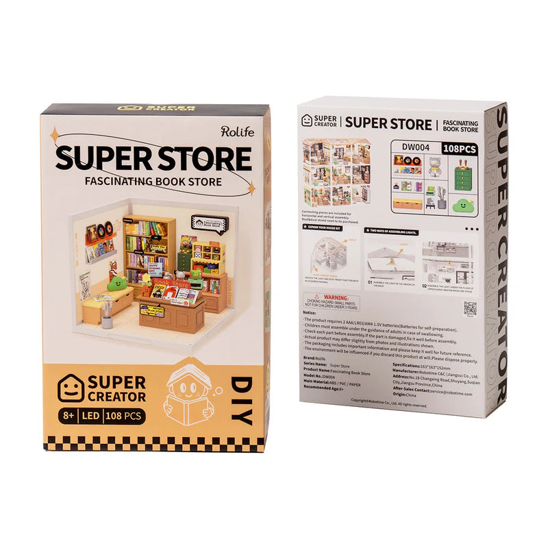 Bookstore – DIY Miniature House Kit