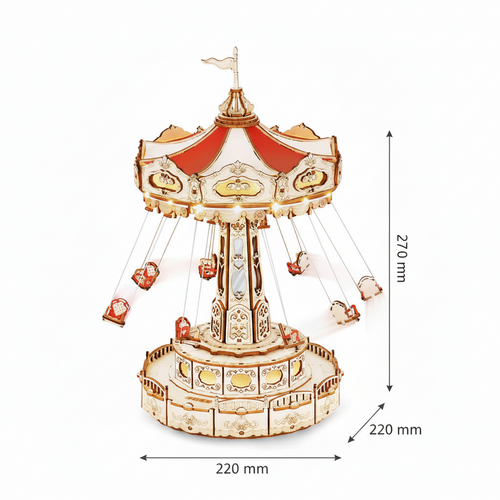 Swing Ride – DIY Music Box 3D Wooden Puzzle Kit