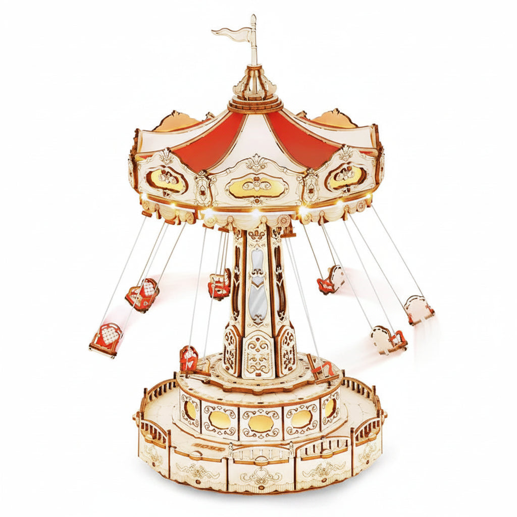 Swing Ride – DIY Music Box 3D Wooden Puzzle Kit