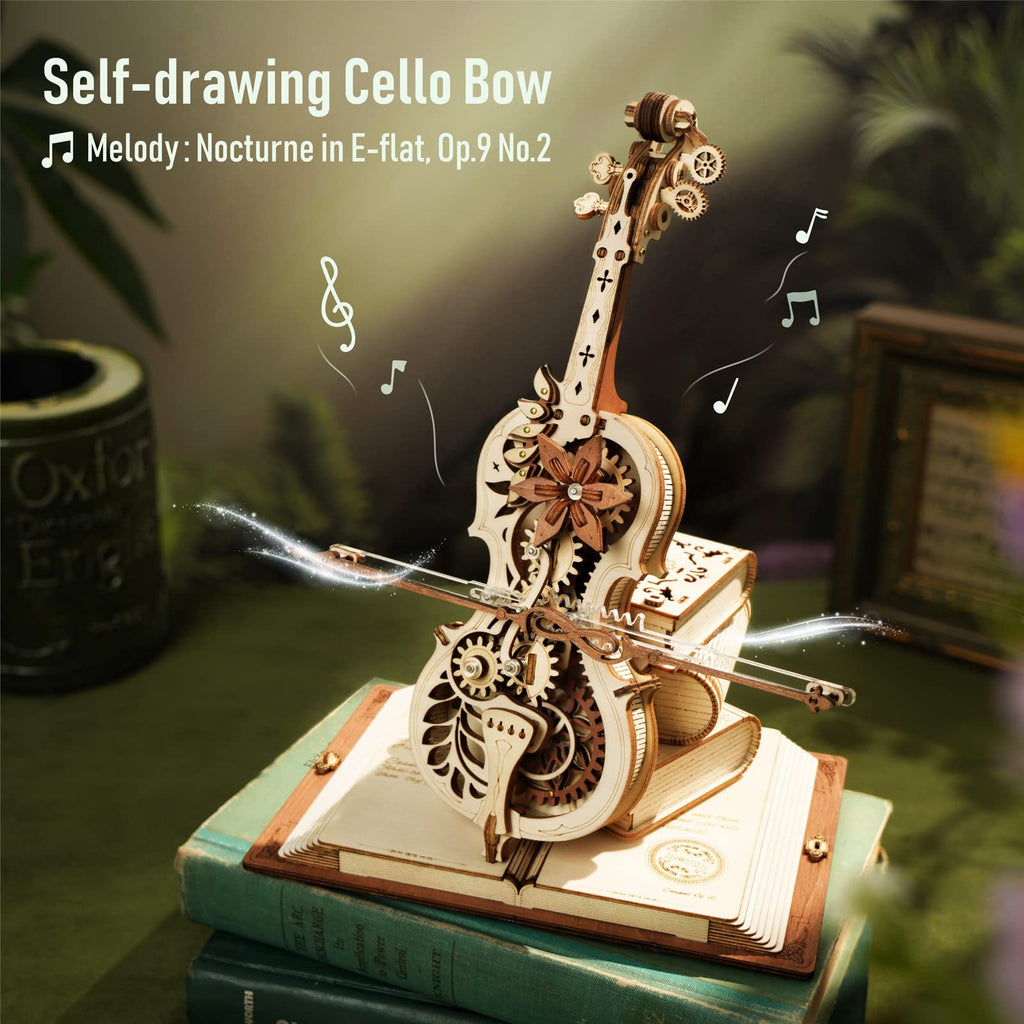 Magic Cello – 3D Wooden Music Box Model Kit