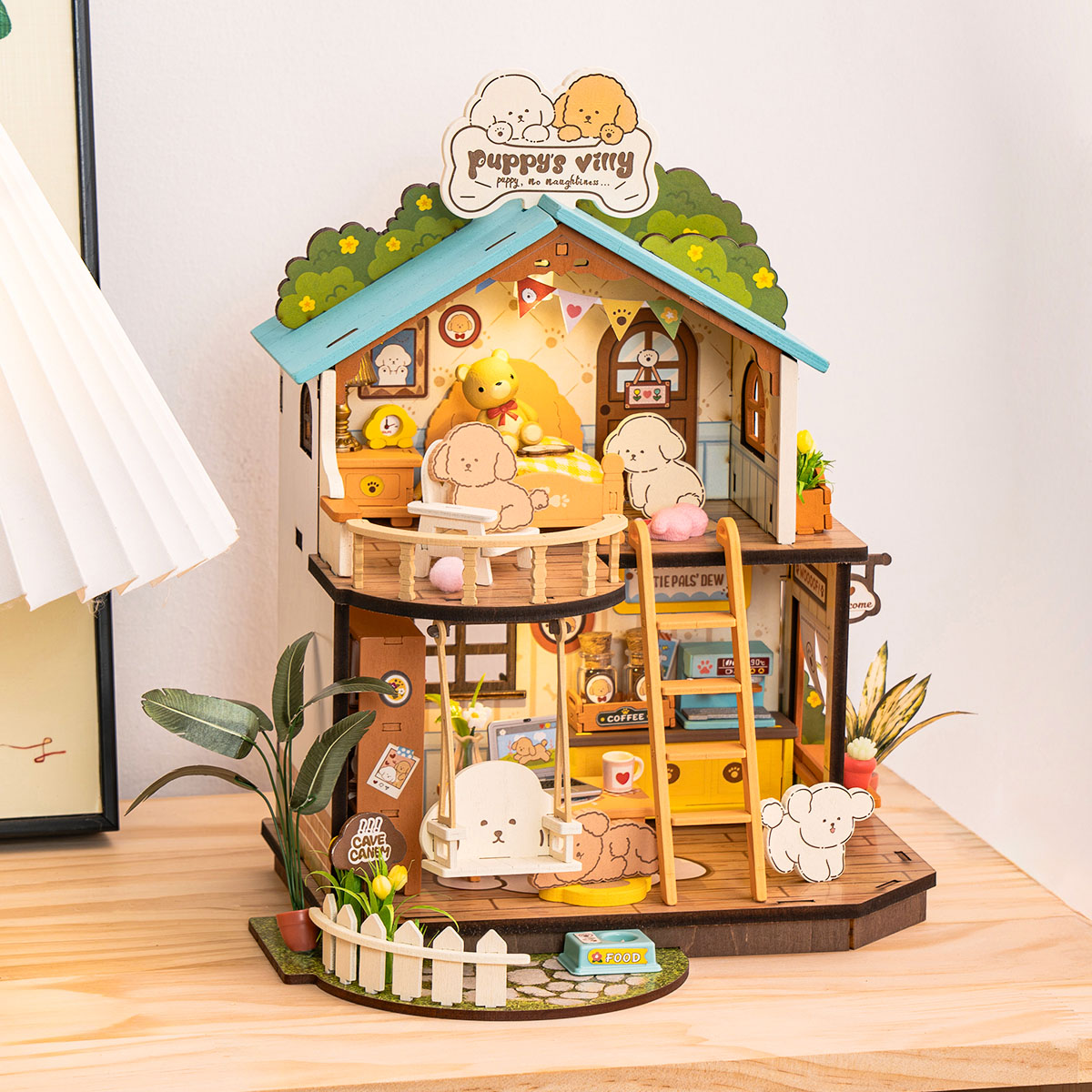 Puppy’s Cozy Villa – DIY Miniature House Kit