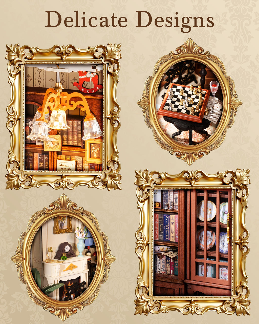 Catherine’s Living Room – DIY Miniature House Kit