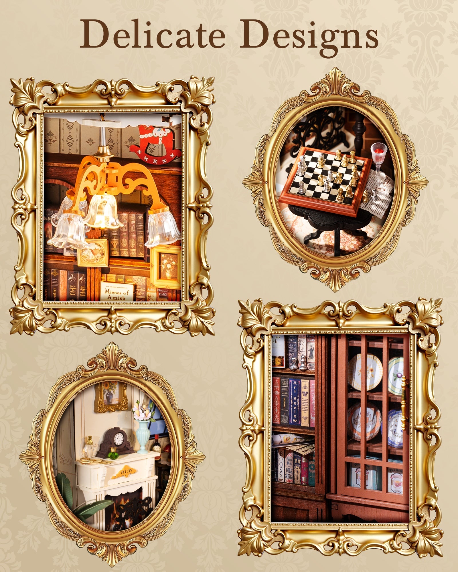Catherine’s Living Room – DIY Miniature House Kit