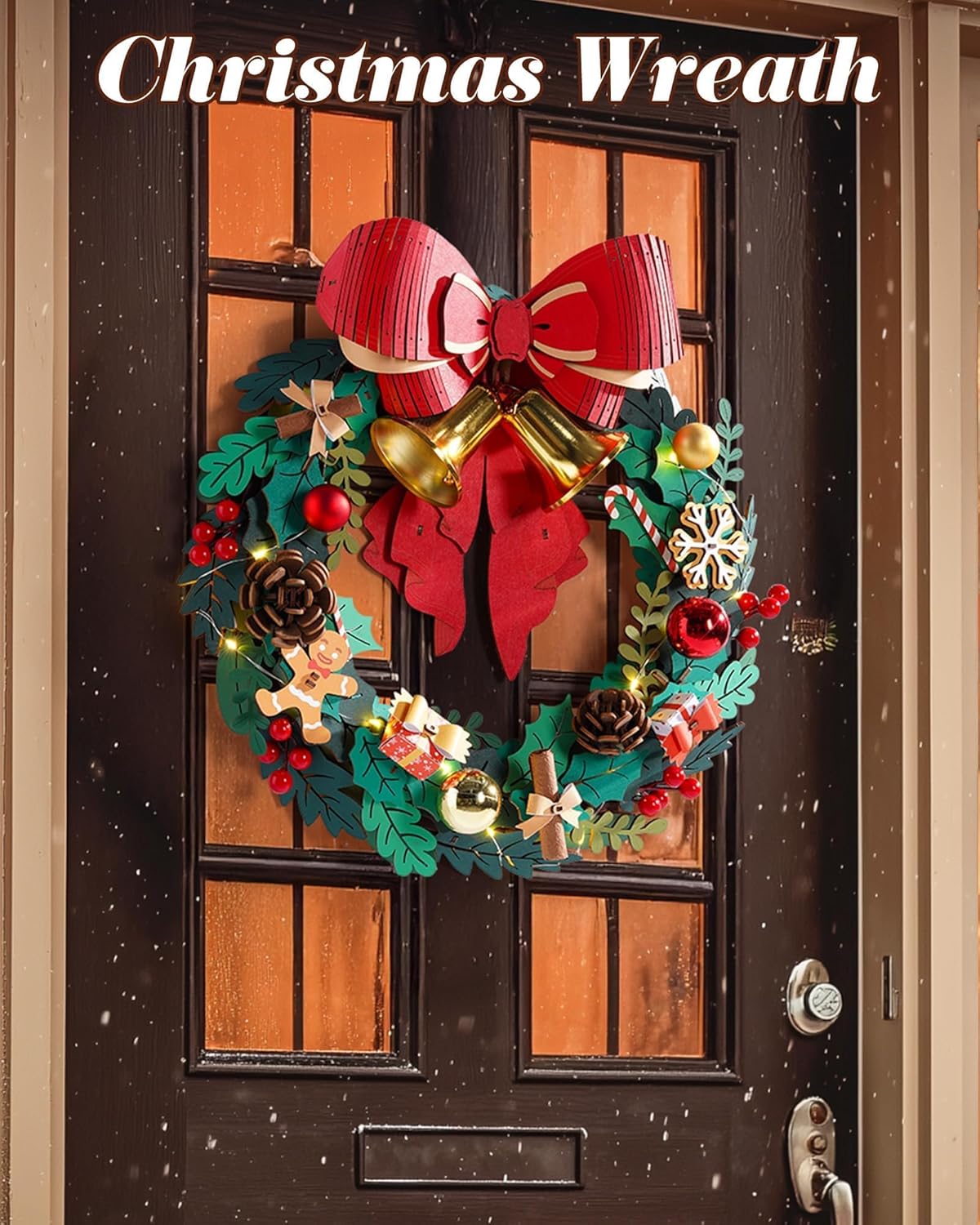 Christmas Wreath – 3D Wooden Puzzle Decoration Kit