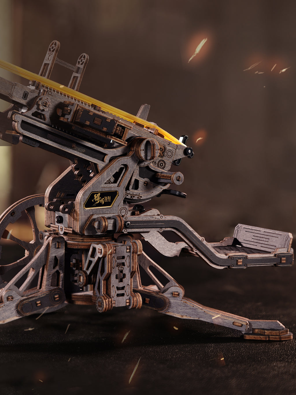Anti-Aircraft Gun – 3D Wooden Mechanical Model Kit