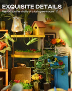 Cathy’s Flower House – DIY Miniature Greenhouse Kit