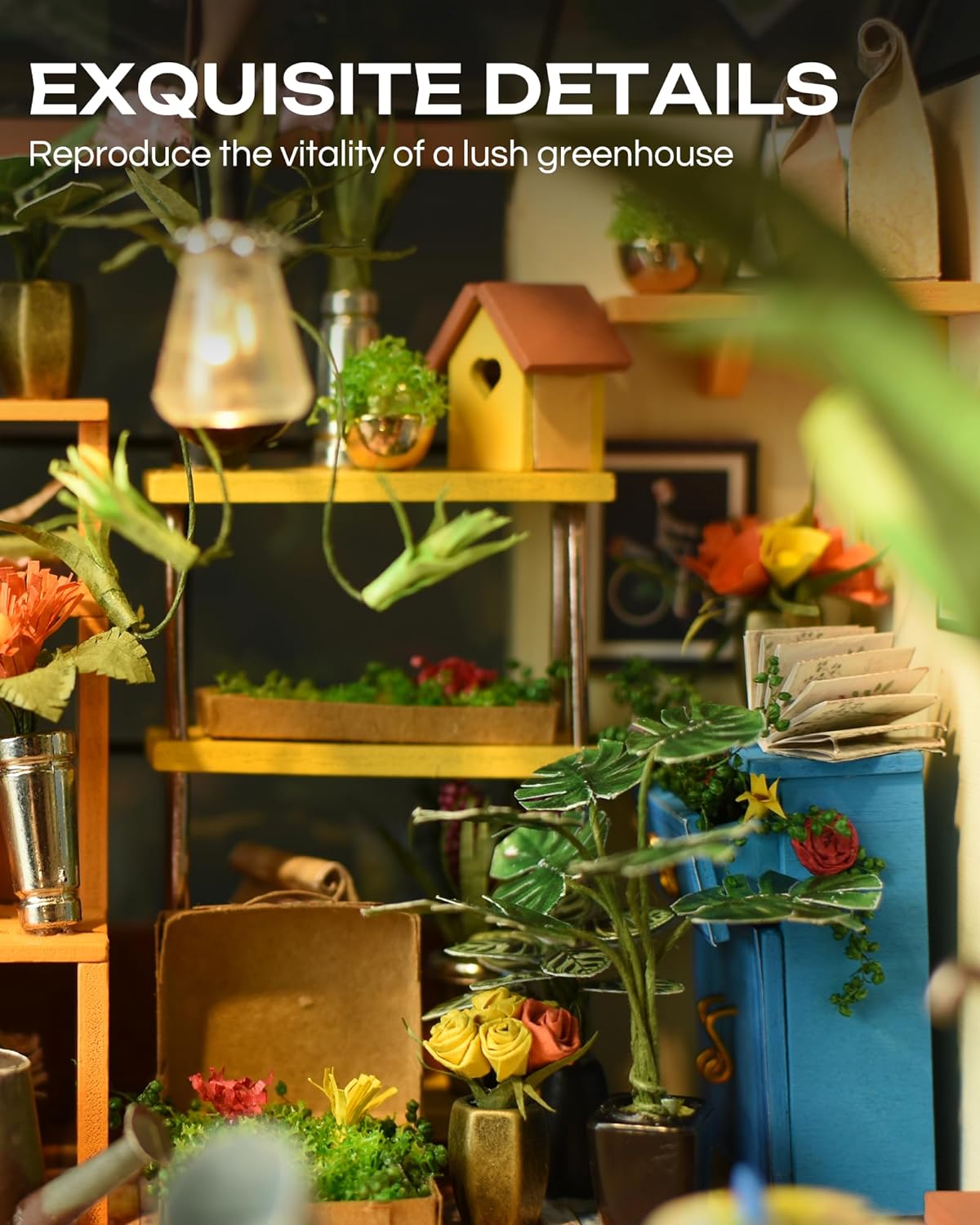 Cathy’s Flower House – DIY Miniature Greenhouse Kit