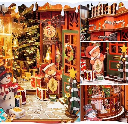 LED Christmas Alley Book Nook – DIY Model Kit