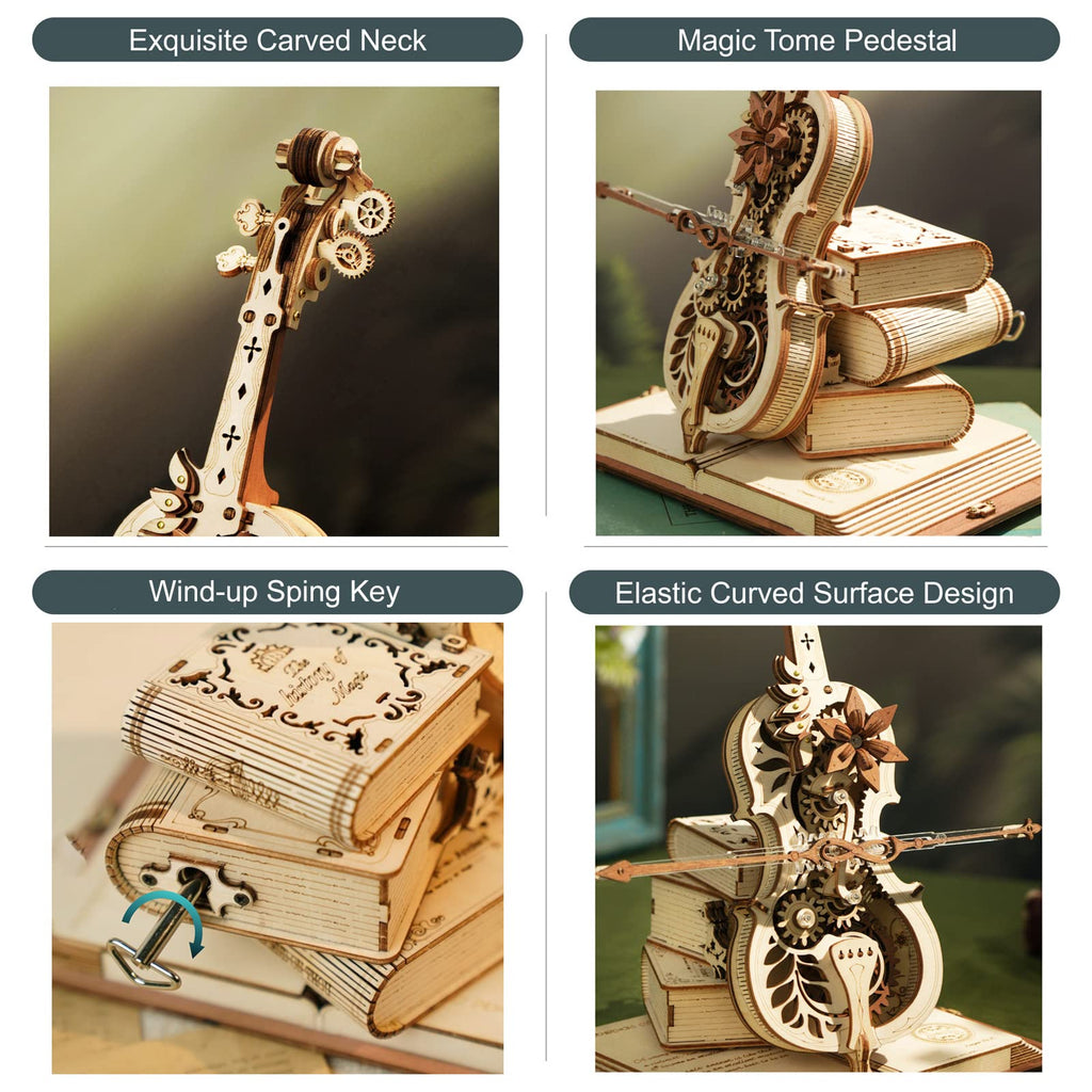 Magic Cello – 3D Wooden Music Box Model Kit
