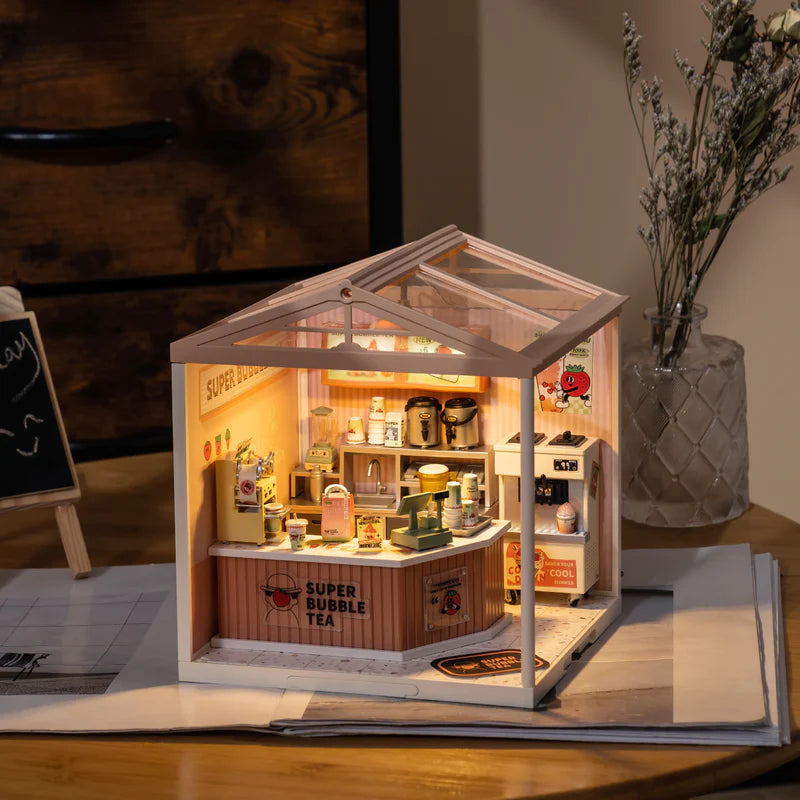 Bubble Tea House – DIY Miniature House Kit