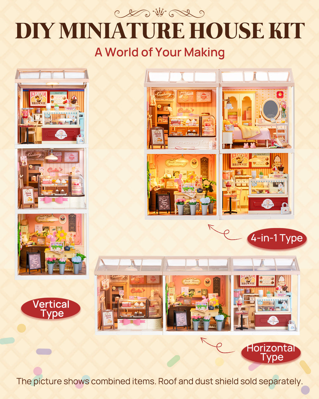 RO-Cream Ice Cream Shop – DIY Miniature House Kit
