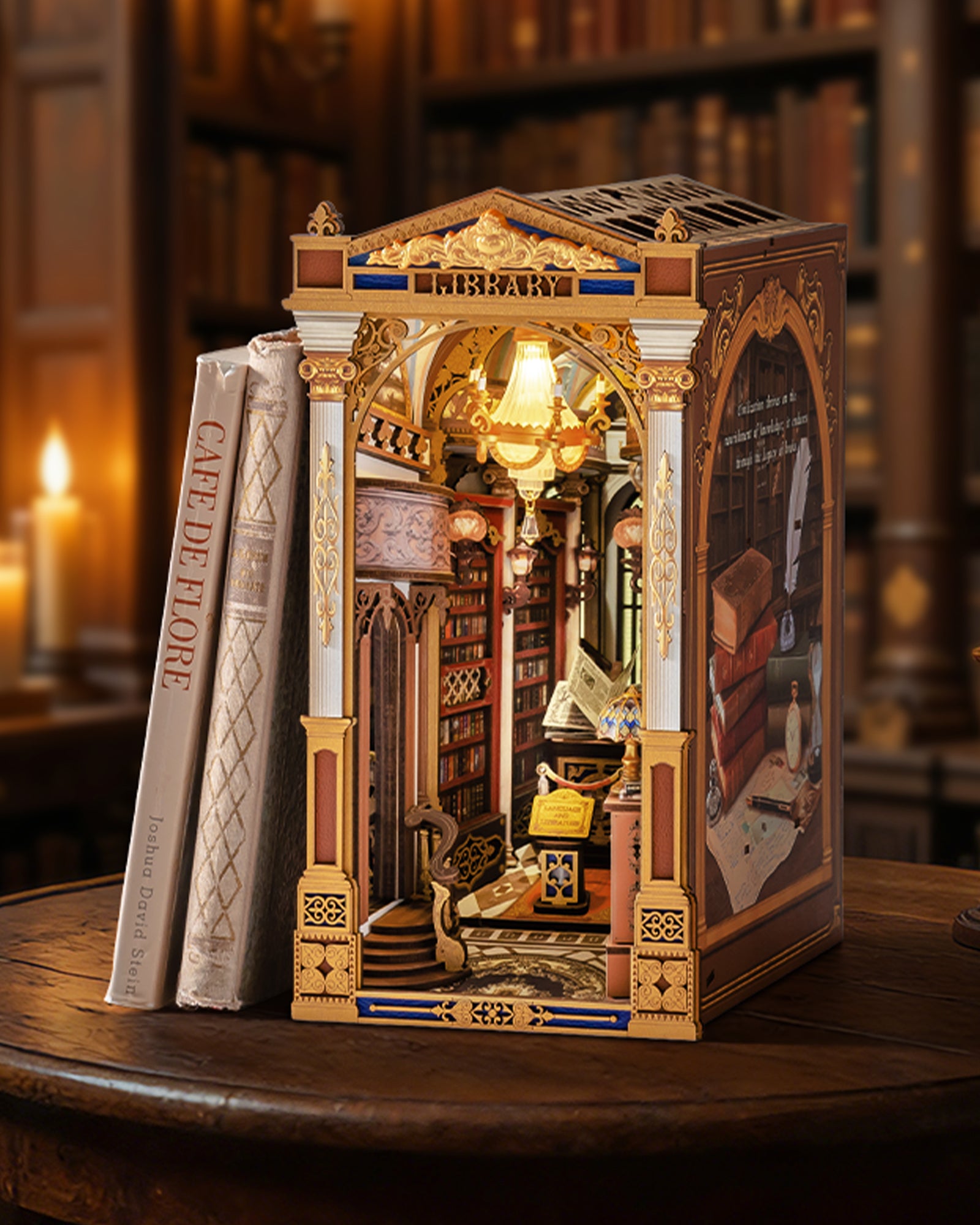 Wonderful Library Book Nook – DIY Model Kit