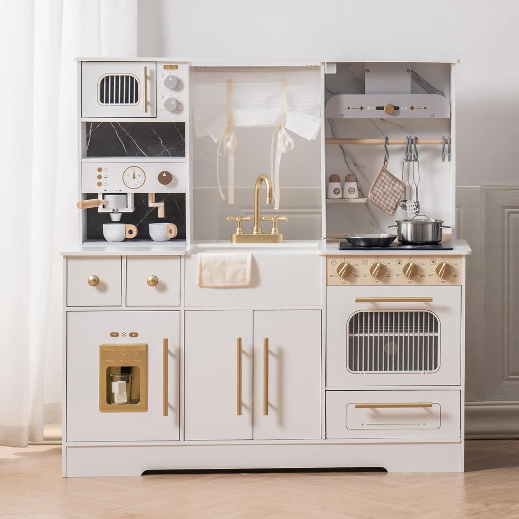 Wooden Play Kitchen – Kids Role Play Set