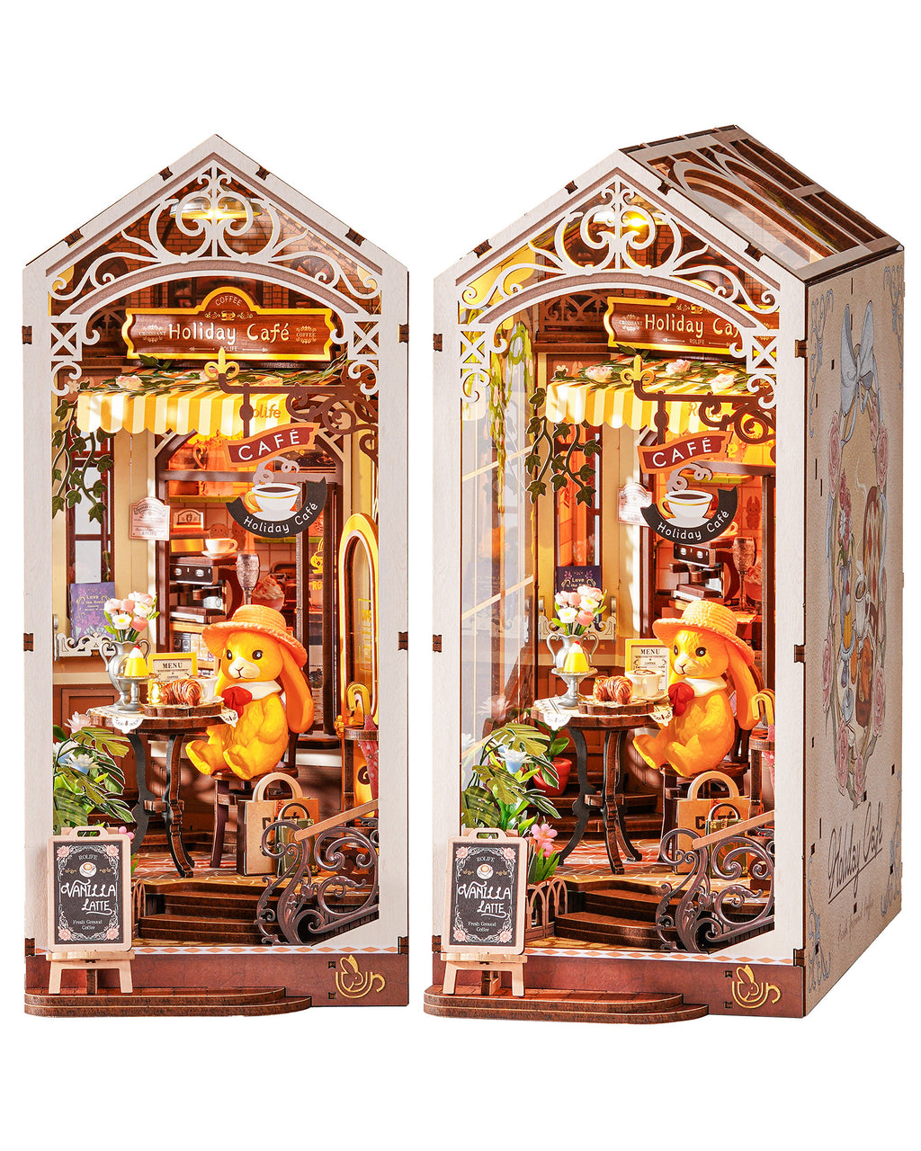 Holiday Café Book Nook – DIY Miniature Kit