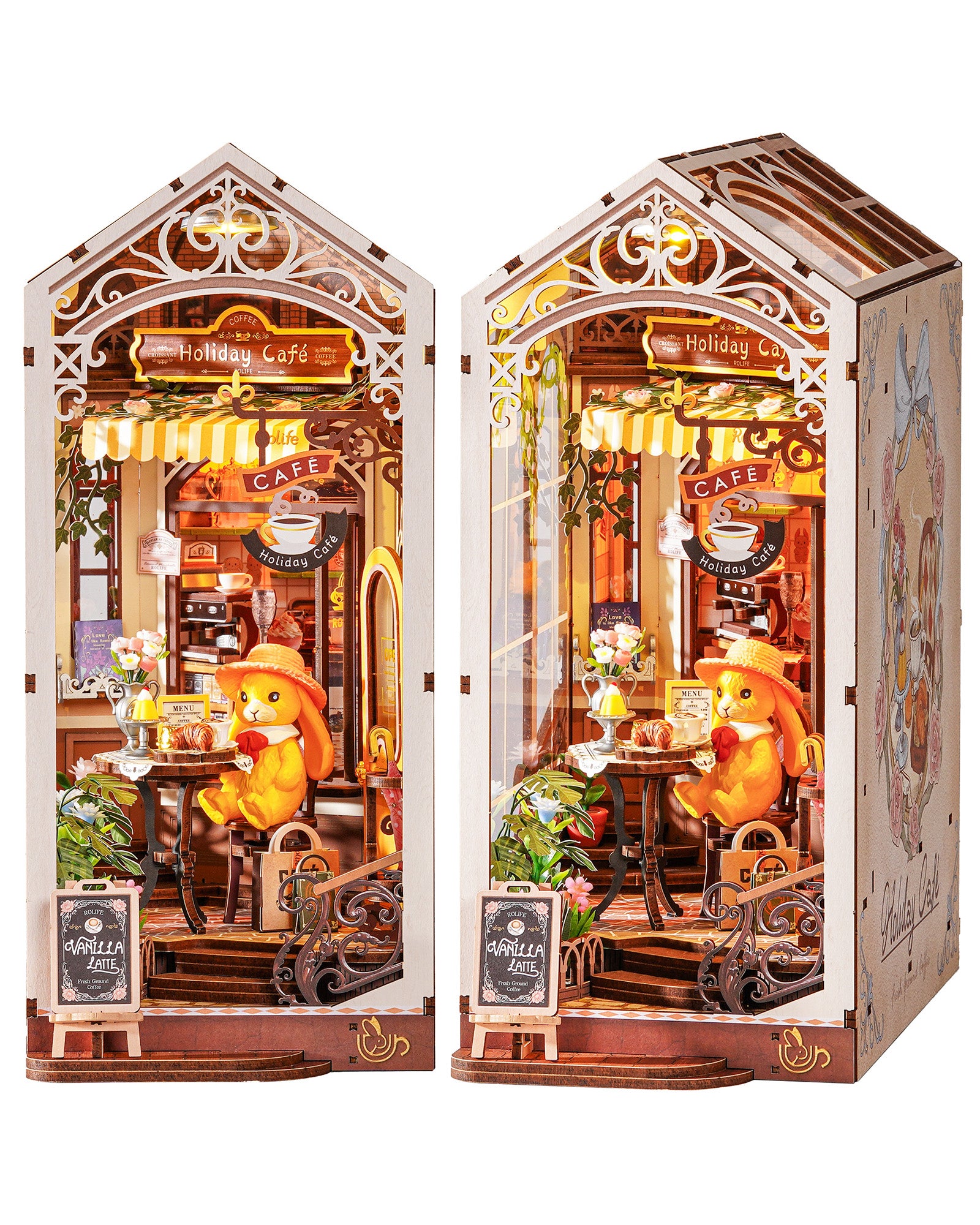 Holiday Café Book Nook – DIY Miniature Kit
